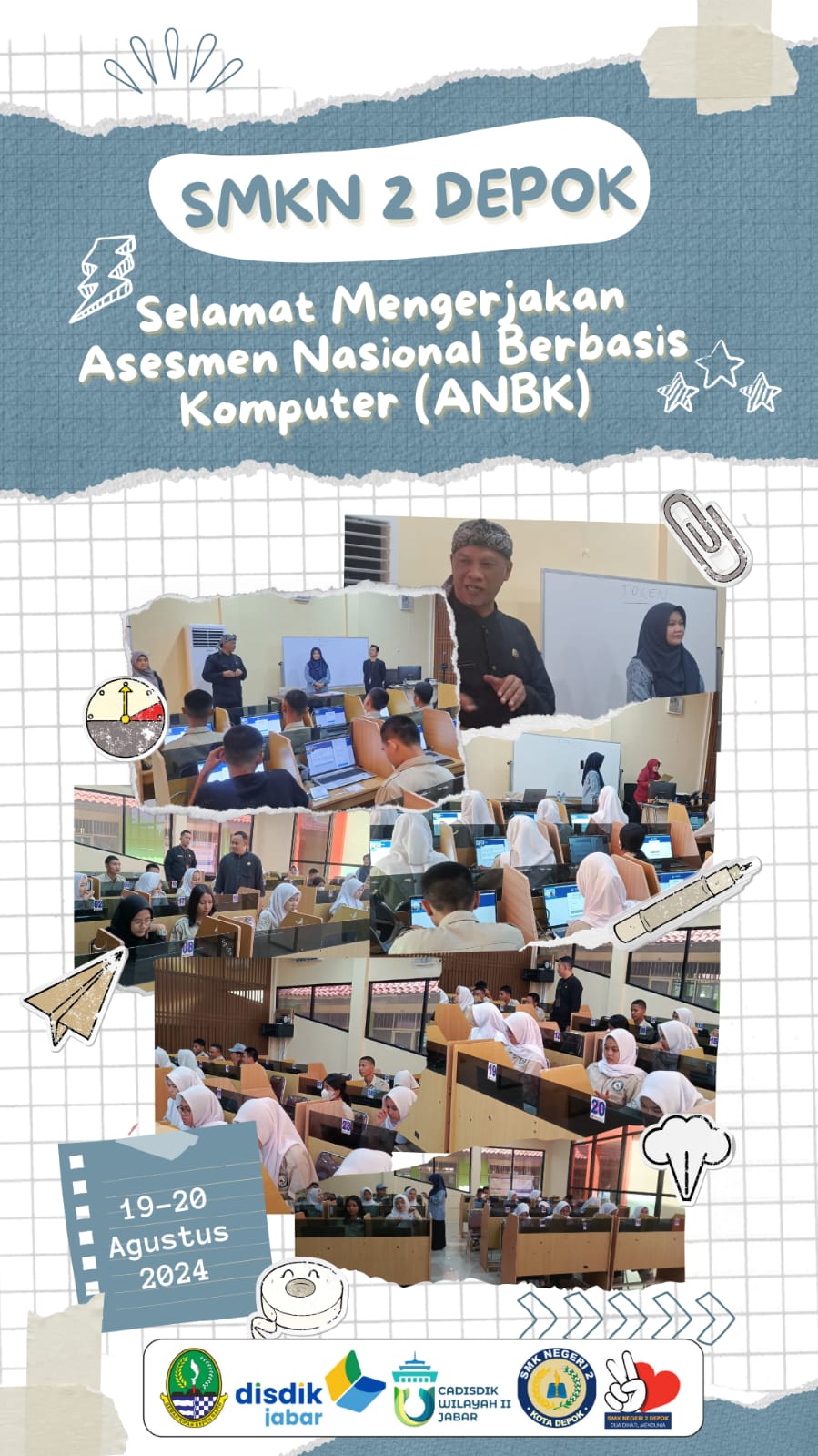 Pelaksanaan ANBK 2024 di SMKN 2 DEPOK