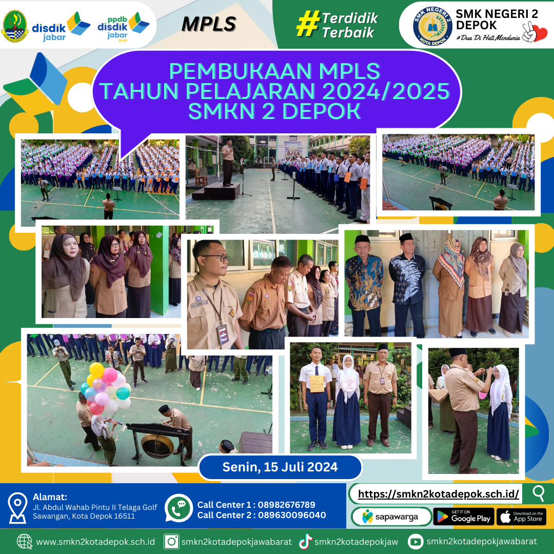 Pembukaan MPLS Tahun Pelajaran 2024/2025 SMKN 2 Depok